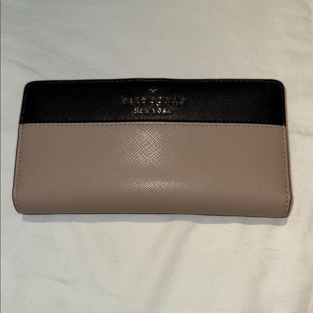 Kate Spade New Spade New York Staci Colorblock Large Slim Bifold Wallet Leather